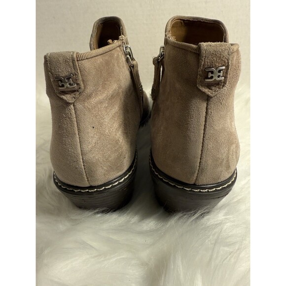 Sam Edelman Pryce Sz 8.5 Chelsea Suede Ankle Booties Boots Weatherproof - Picture 7 of 8
